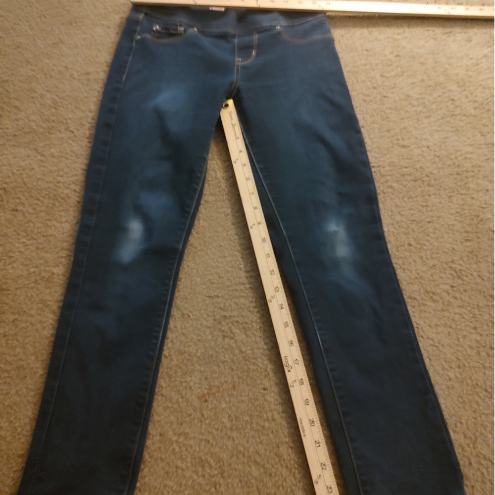 Denizen Levi's Modern Pull-On Crop‎ Women 27 Dark Wash Excellent Stretch Slim